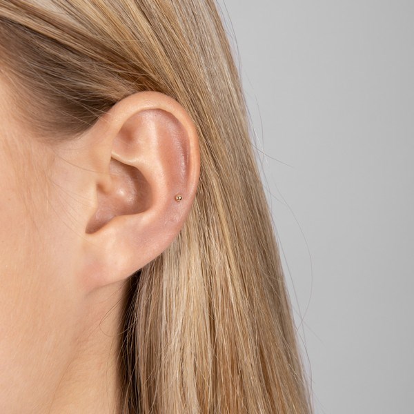 Pierce52 piercing i 14kt. guld m. 1 kugle